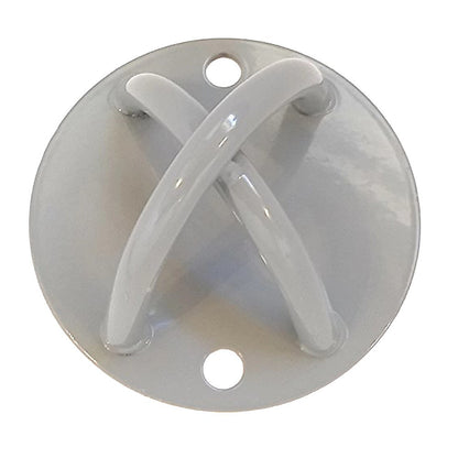 Pair of Grey Wall Anchor Mounts for Battle Ropes and Suspension V63-954931