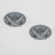 Pair of Grey Wall Anchor Mounts for Battle Ropes and Suspension V63-954931