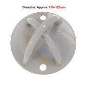 Pair of Grey Wall Anchor Mounts for Battle Ropes and Suspension V63-954931