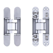 Hidden Door Hinges 180 degrees Heavy Duty 3D Adjustable Silver 40kg V63-954941