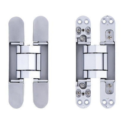 Hidden Door Hinges 180 degrees Heavy Duty 3D Adjustable Silver 40kg V63-954941