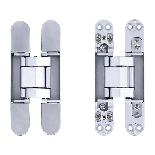 Hidden Door Hinges 180 degrees Heavy Duty 3D Adjustable Silver 40kg V63-954941