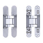 Hidden Door Hinges 180 degrees Heavy Duty 3D Adjustable Silver 40kg V63-954941