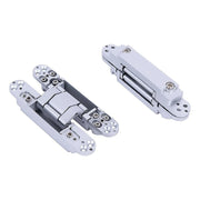Hidden Door Hinges 180 degrees Heavy Duty 3D Adjustable Silver 40kg V63-954941