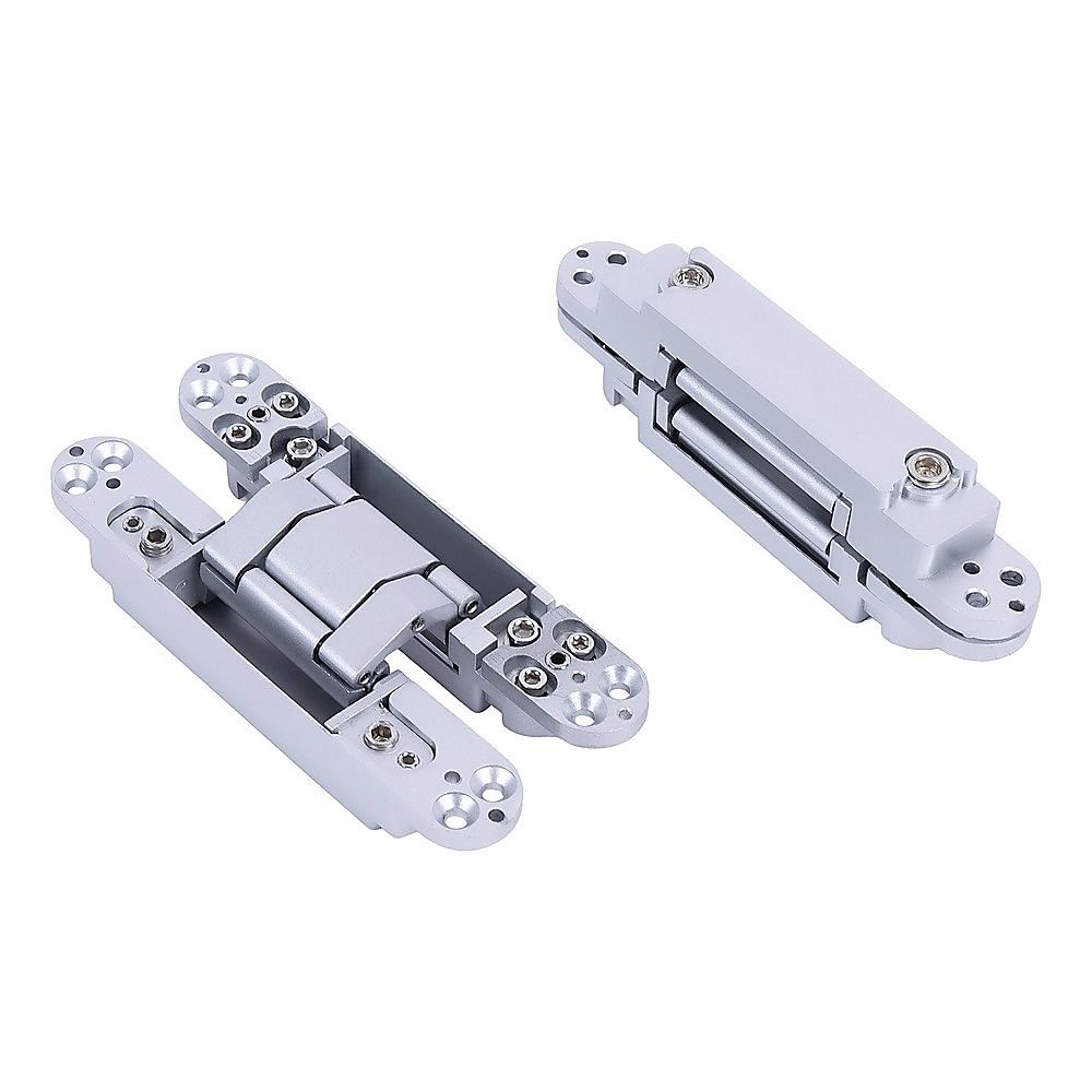Hidden Door Hinges 180 degrees Heavy Duty 3D Adjustable Silver 40kg V63-954941