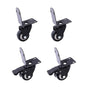 Side Mount Caster Wheels L-Shaped Heavy Duty Set of 4 PVC V63-954951