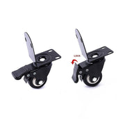 Side Mount Caster Wheels L-Shaped Heavy Duty Set of 4 PVC V63-954951