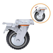 Heavy Duty Plate Caster Wheels Set 4 1200kg Swivel V63-954961