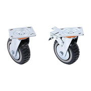 Heavy Duty Plate Caster Wheels Set 4 1200kg Swivel V63-954961