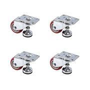 7.6cm Heavy Duty Caster Wheels With M12 Screw Feet 360kg Set Of 4 V63-954971