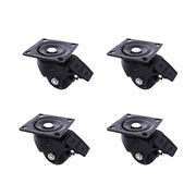 2.5 Inch Heavy Duty Nylon Castor Wheels Set 4 with Brake V63-954981