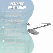 Hydraulic Door Closer 85kg Heavy Duty Large Positioning V63-954991