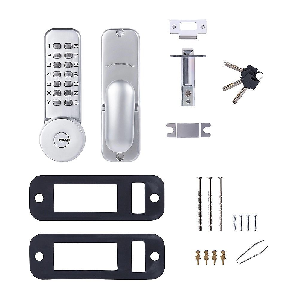 Mechanical Keyless Door Lock with Handle for Garage Office V63-955011