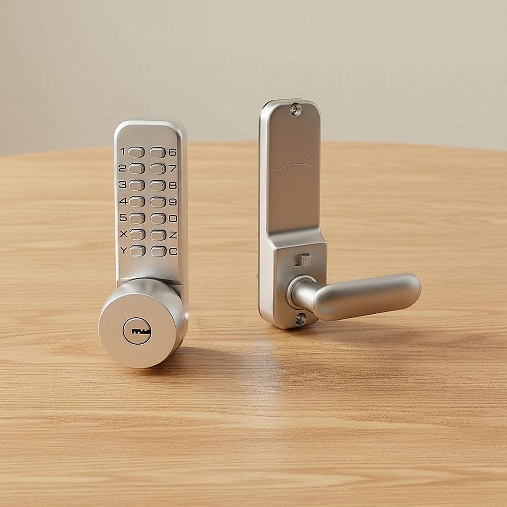 Mechanical Keyless Door Lock with Handle for Garage Office V63-955011