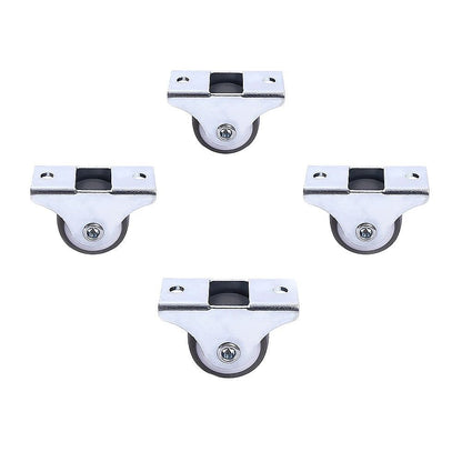 Mini Fixed Caster Wheels Rubber Low Profile Set 4 V63-955021