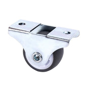 Mini Fixed Caster Wheels Rubber Low Profile Set 4 V63-955021