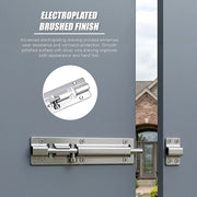 20cm Stainless Steel Sliding Door Lock Latch 10pcs Heavy Duty Security Bolt For Gates V63-955031