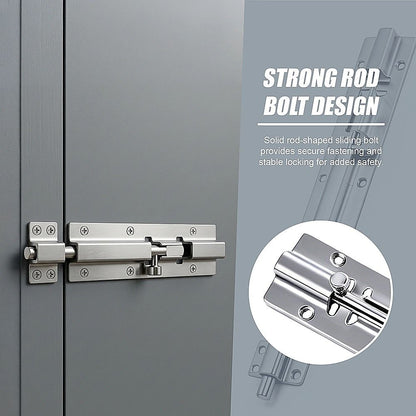 20cm Stainless Steel Sliding Door Lock Latch 10pcs Heavy Duty Security Bolt For Gates V63-955031
