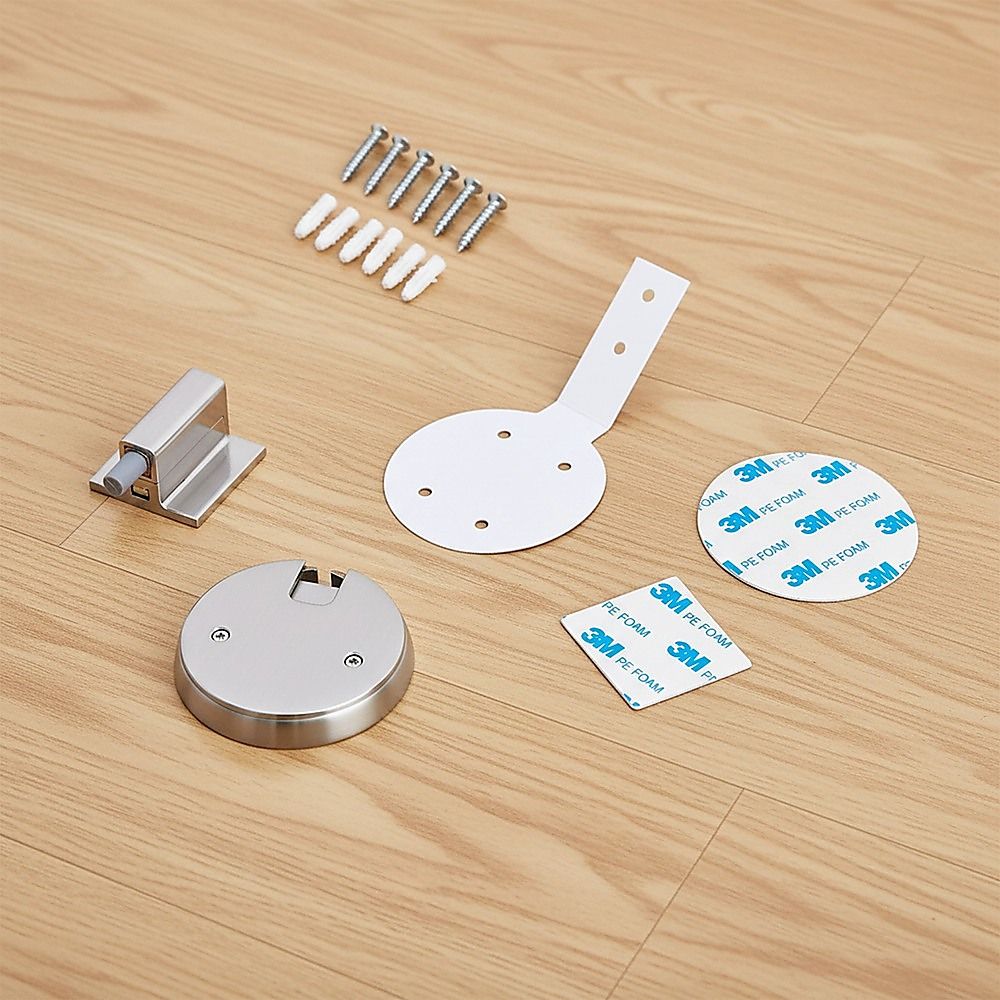 Zinc Alloy Door Stop Brushed Nickel Anti Collision V63-955041