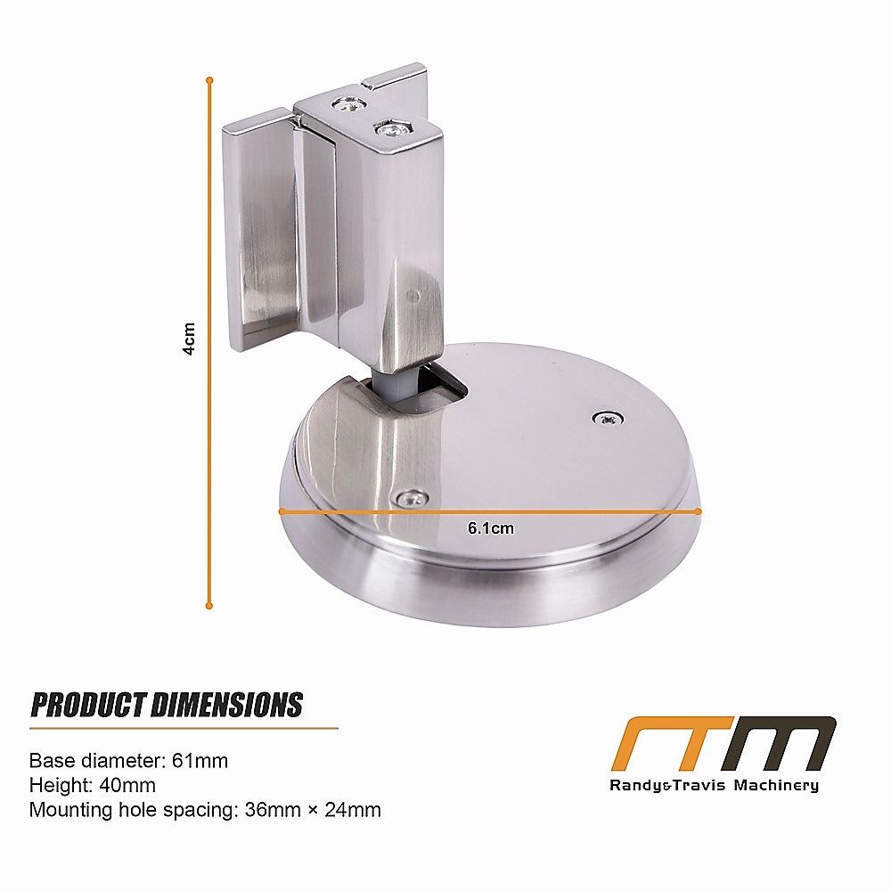 Zinc Alloy Door Stop Brushed Nickel Anti Collision V63-955041