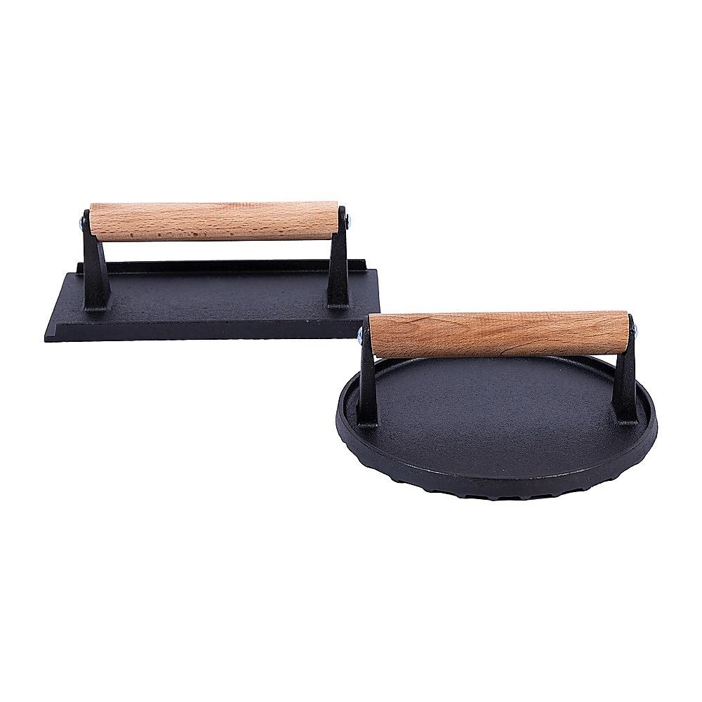 BBQ Steak Press with Handle Heavy Duty Grill Tool V63-955051