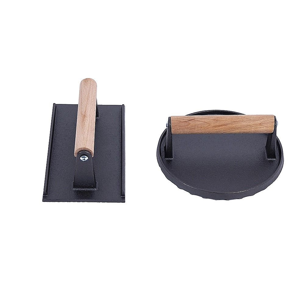 BBQ Steak Press with Handle Heavy Duty Grill Tool V63-955051