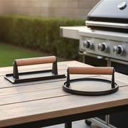 BBQ Steak Press with Handle Heavy Duty Grill Tool V63-955051