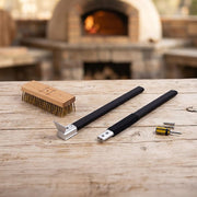 80cm Heavy Duty Pizza Oven Brush with Steel Scraper V63-955071