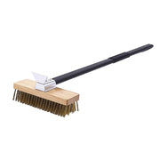 80cm Heavy Duty Pizza Oven Brush with Steel Scraper V63-955071