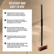 80cm Heavy Duty Pizza Oven Brush with Steel Scraper V63-955071