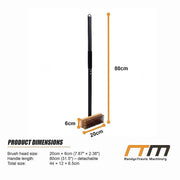 80cm Heavy Duty Pizza Oven Brush with Steel Scraper V63-955071