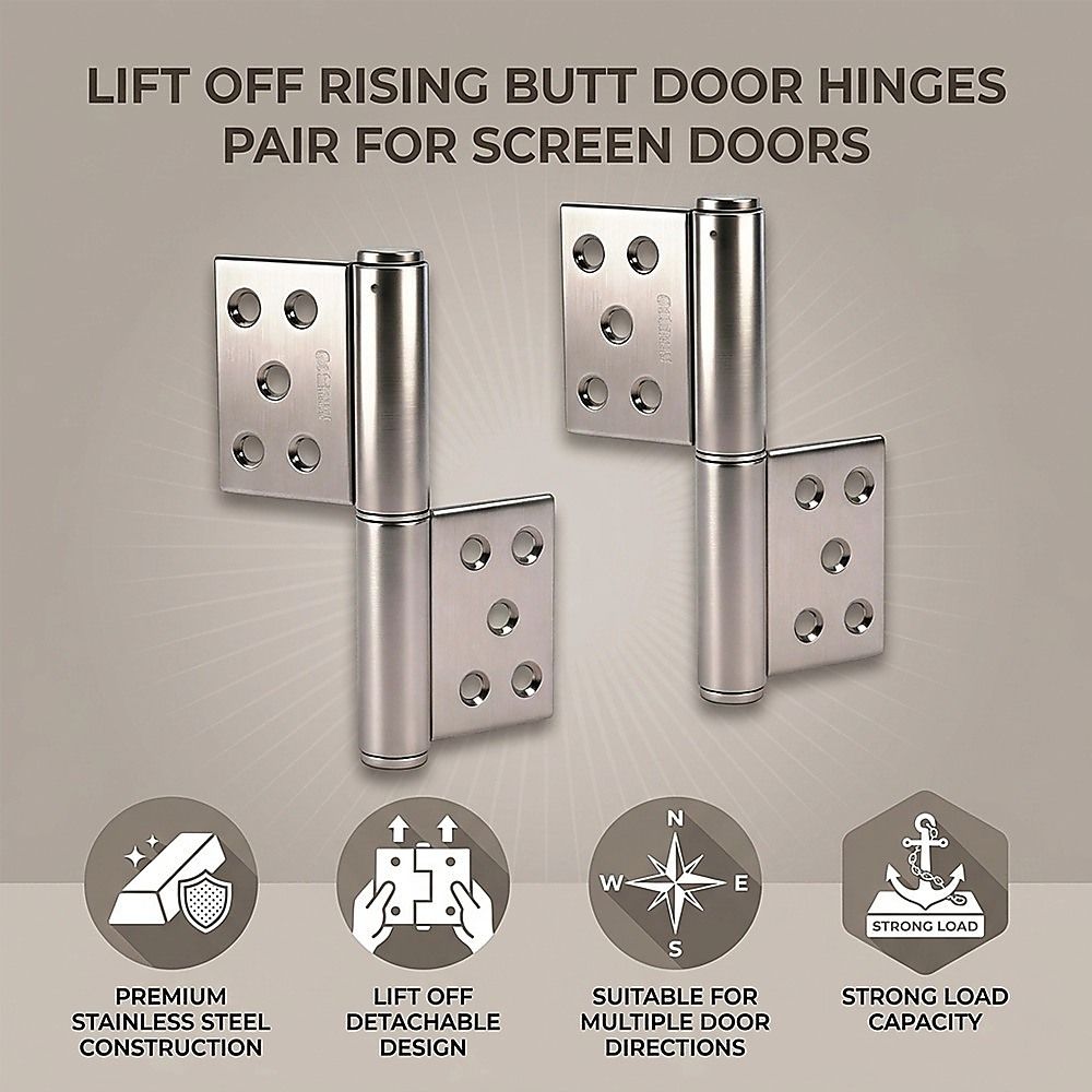 Lift Off Door Hinges Rising Butt Screen Hinge Pair V63-955081