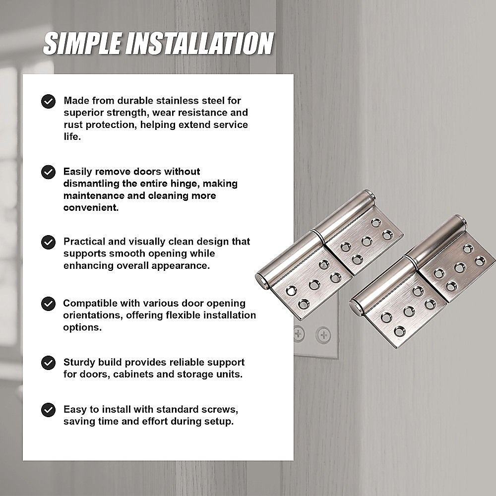 Lift Off Door Hinges Rising Butt Screen Hinge Pair V63-955081
