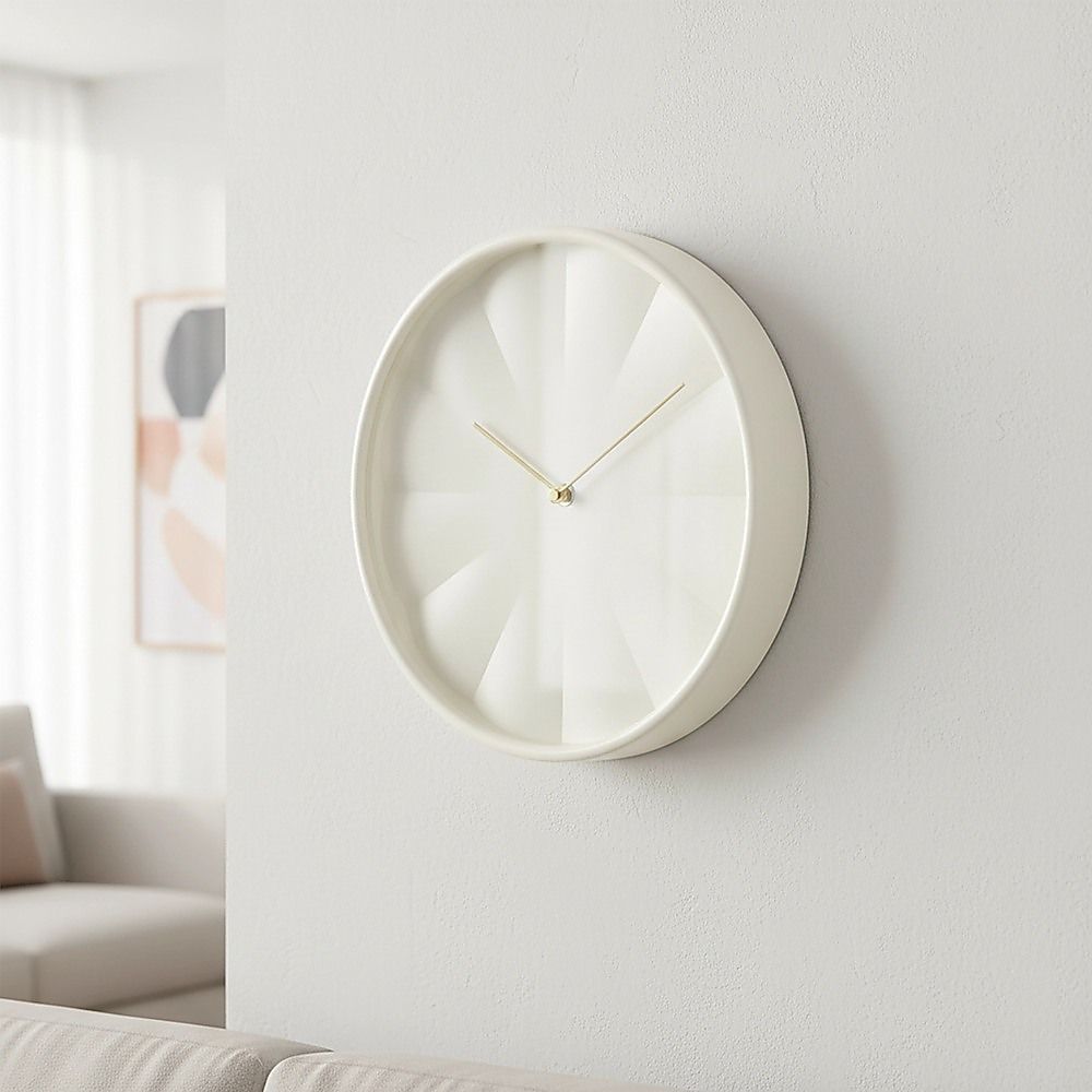 30cm Round Wall Clock Silent Sweep Modern ABS Frame V63-955091