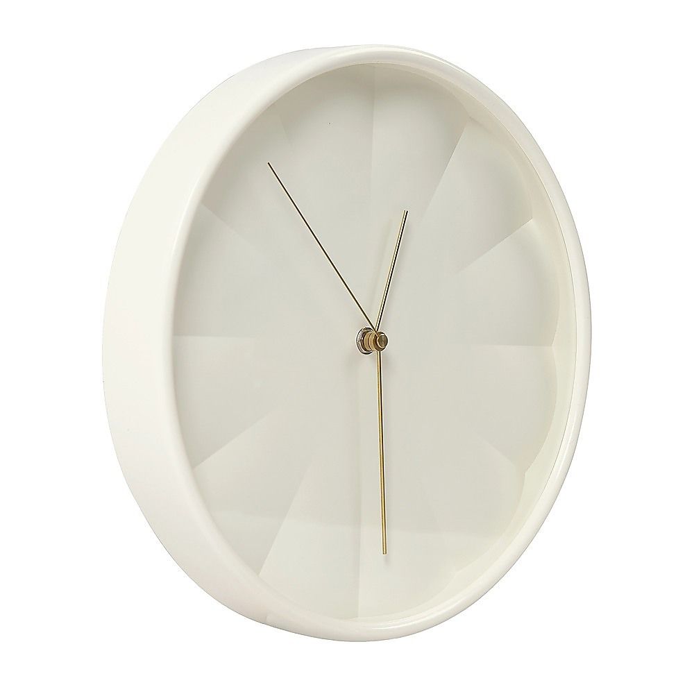 30cm Round Wall Clock Silent Sweep Modern ABS Frame V63-955091