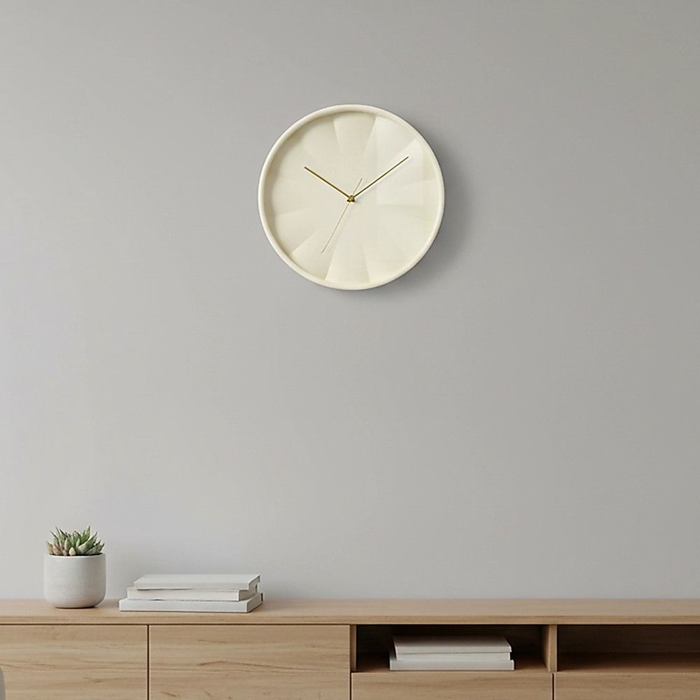 30cm Round Wall Clock Silent Sweep Modern ABS Frame V63-955091