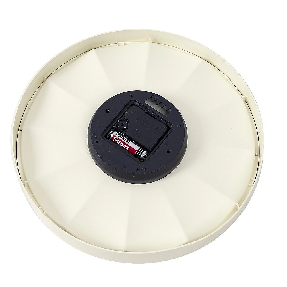 30cm Round Wall Clock Silent Sweep Modern ABS Frame V63-955091