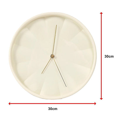 30cm Round Wall Clock Silent Sweep Modern ABS Frame V63-955091
