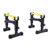 2x Deadlift Sling Racks Barbell Jack Squat Wedge V63-955101