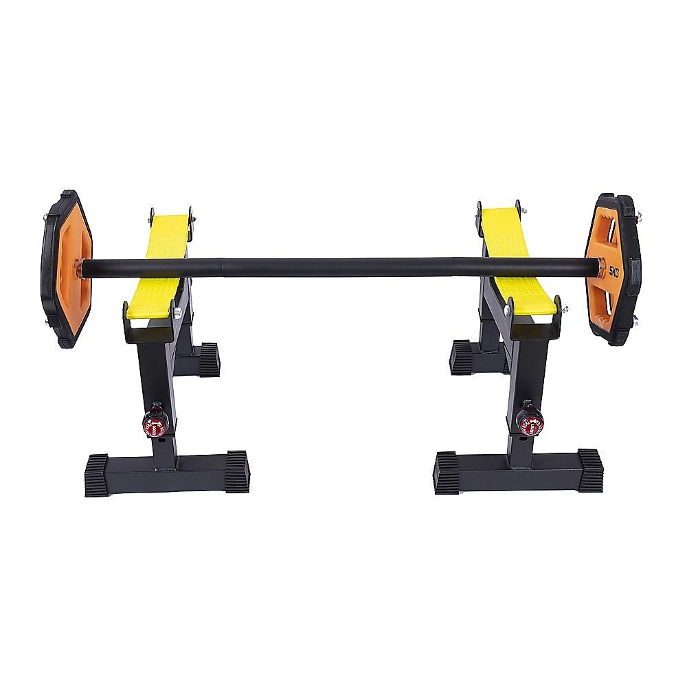 2x Deadlift Sling Racks Barbell Jack Squat Wedge V63-955101