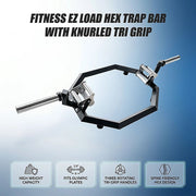 Fitness EZ Load Hex Trap Bar with Knurled Tri Grip V63-955121