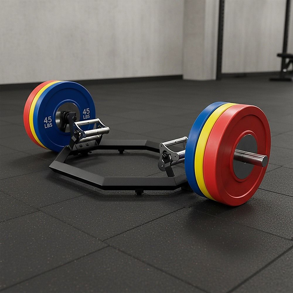 Fitness EZ Load Hex Trap Bar with Knurled Tri Grip V63-955121