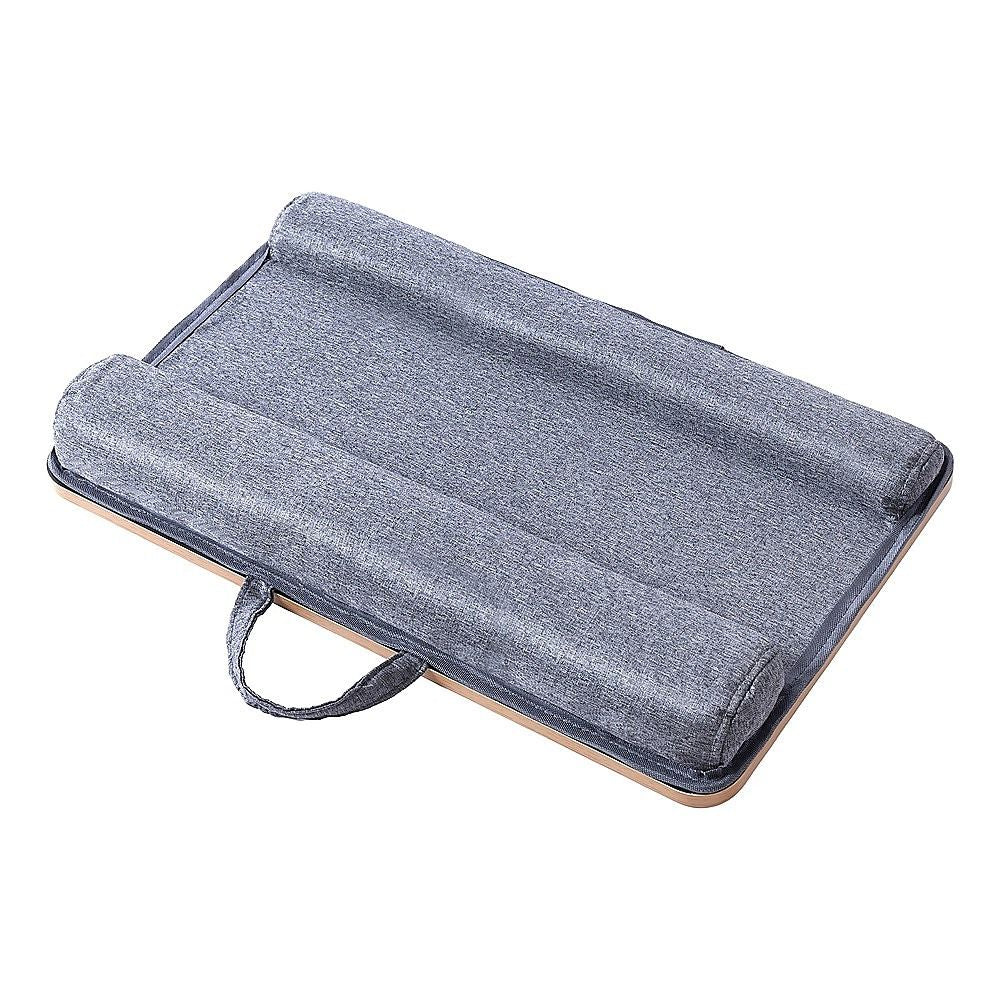 Portable Lap Desk with Mouse Pad Cushion Oak V63-955161