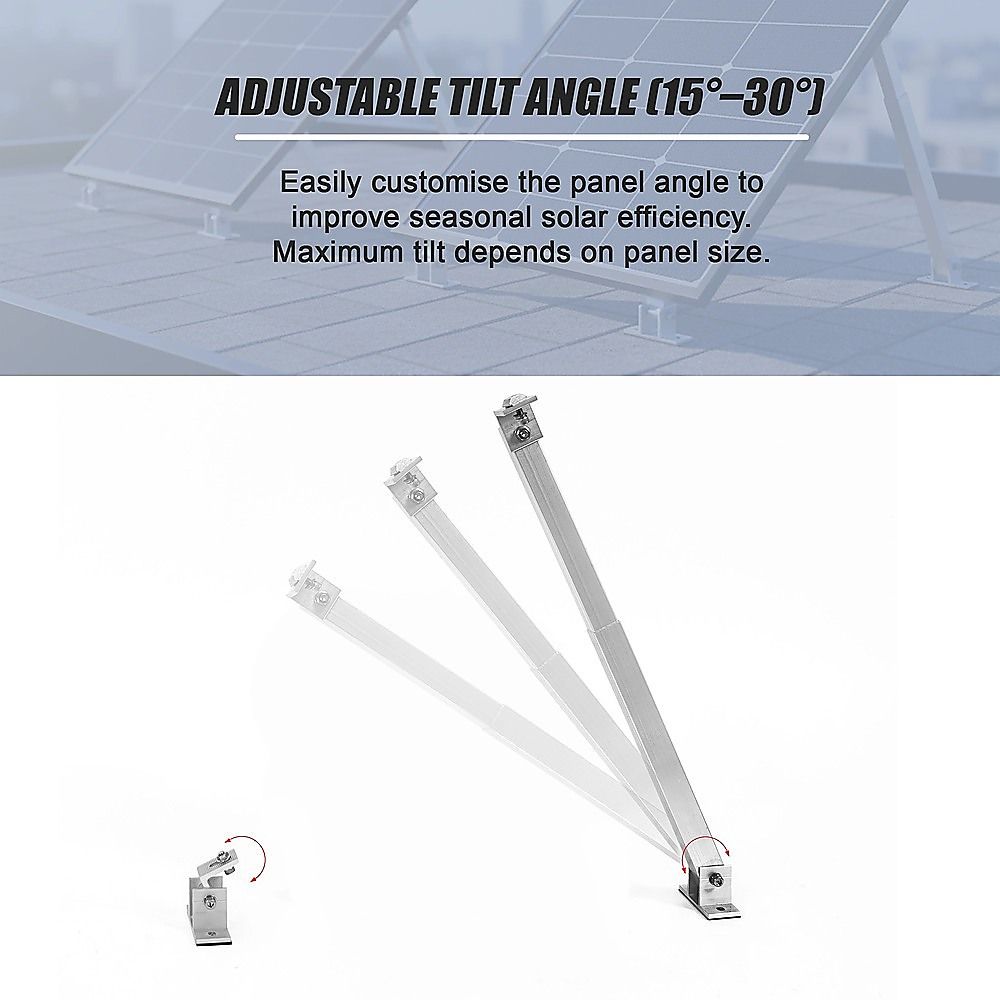 2 Set Adjustable Solar Panel Tilt Mount Brackets V63-955191