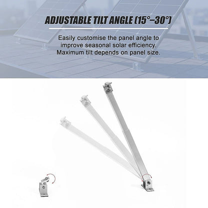2 Set Adjustable Solar Panel Tilt Mount Brackets V63-955191