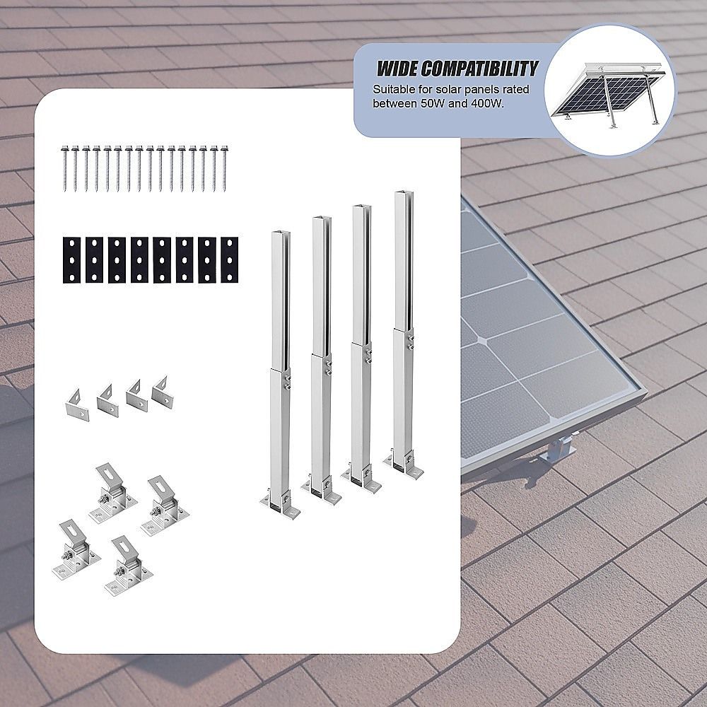 2 Set Adjustable Solar Panel Tilt Mount Brackets V63-955191