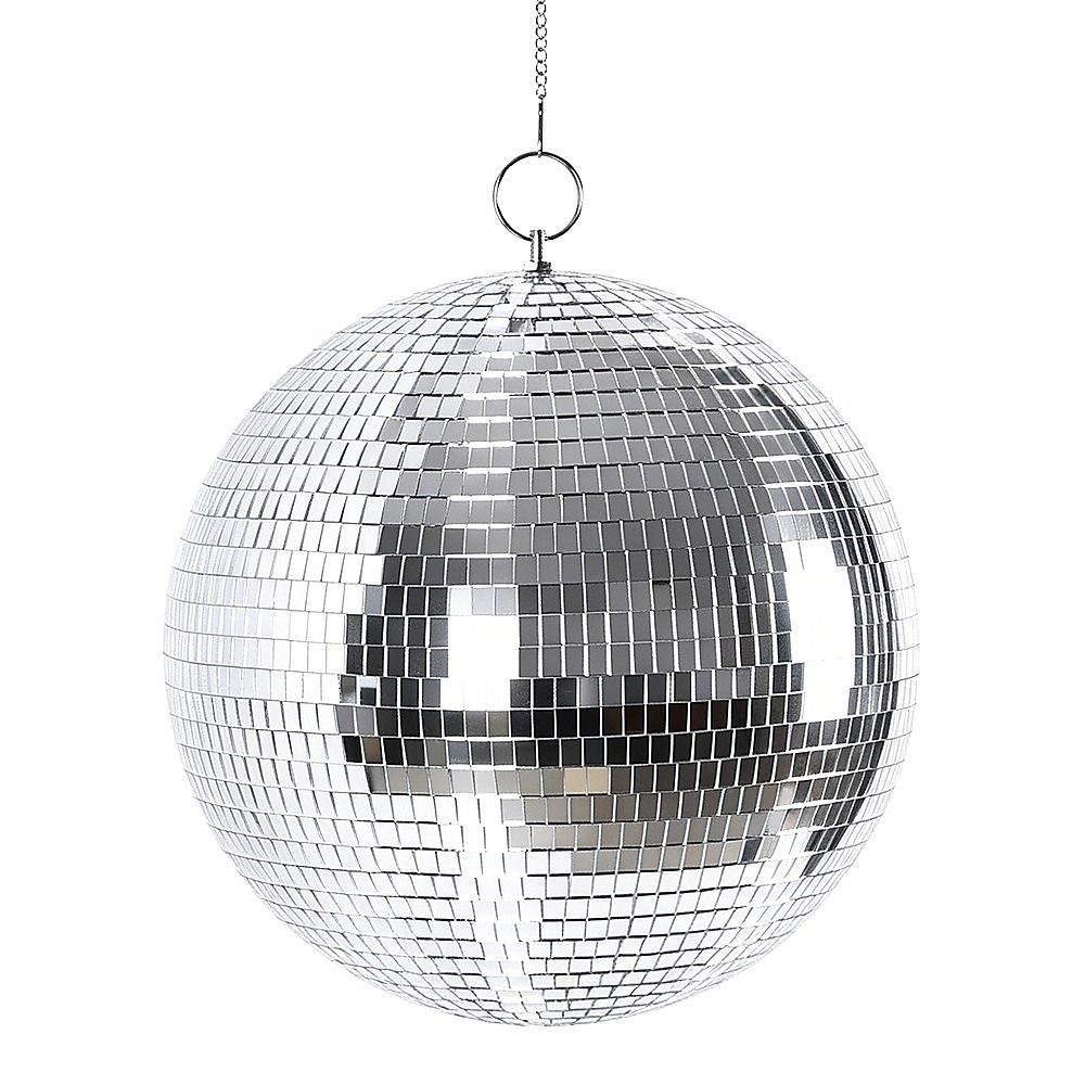 Silver Mirror Disco Ball Hanging DJ Party Decor V63-955211