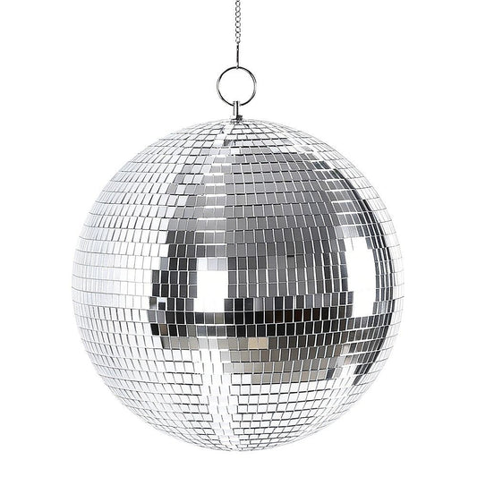 Silver Mirror Disco Ball Hanging DJ Party Decor V63-955211