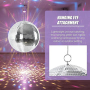 Silver Mirror Disco Ball Hanging DJ Party Decor V63-955211