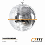 Silver Mirror Disco Ball Hanging DJ Party Decor V63-955211